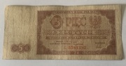 5 Złotych 1948 - Traktorzysta - SERIA C - PRL
