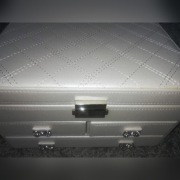 Skórzana duża szkatułka 