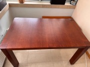 Stół Bergamo, rozkładany, dąb, orzech brazylijski - Paged