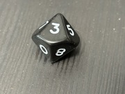 kości D10 Gra w RPG Gry imprezowe Kości czarne