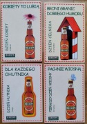 Kartka Pocztowa REDD'S piwo, birofilistyka 4 sztuki