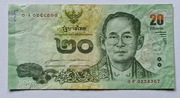 20 baht 2013r. Tajlandia