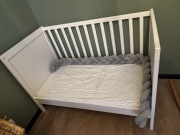 Łóżeczko białe ikea 60x120