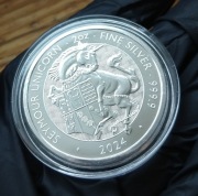 Seymour Unicorn 2 oz Ag Tudor Beasts