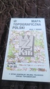 MAPA TOPOGRAFICZNA POLSKI - KRAKÓW M-34-XIV