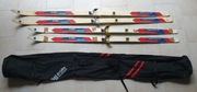 narty biegowe / śladowe, dwie pary, pokrowiec