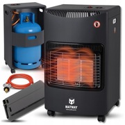 Piecyk Gazowy na Butle Grzejnik Reduktor Waz Cały Zestaw 4,2 kW