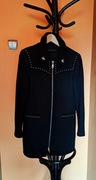 Zara Czarny płaszczyk gotycki ćwieki styl rock punk rozm 34/36 S