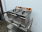 Frytownica podwójna elektryczna z kranami STALGAST 2x8l 746097 6000W 2x230V