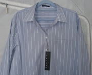 NOWA damska koszula włoskiej marki SISLEY roz. M baby blue_ gratis 