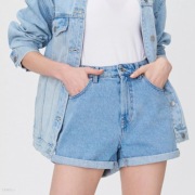 Jeansowe shorty mom fit, SINSEY