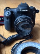 Zestaw Canon EOS 80D + 4 obiektywy + lampa pierścieniowa + plecak