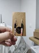 Kolczyki pila piła nóż sztylet halloween 