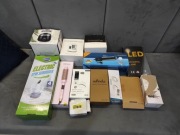 BOX mix produktów do dalszej odsprzedaży, dużo AGD i trochę oświetlenia.