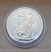 2 funty - Britannia - 2022 - uncja - 1OZ - srebro