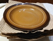 Talerze głębokie PRL vintage porcelit kmpl. Diana 6 szt.