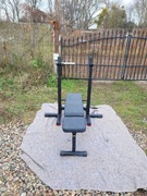Ławeczka do wyciskania + Sztanga 7.75kg + obciążenia