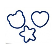 FOREMKI SILIKONOWE: MIŚ, SERCE, GWIAZDKA