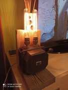 Industrialna neogotycka lampa loft steampunk retro