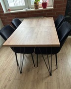 Stół rozkładany loftowy 120 cm na 80 cm rozkłada się do 170/220