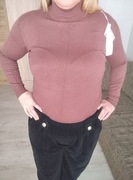 Półgolf damski Plus size elastyczny 