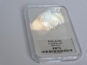 JAN PAWEŁ II 10 zł / Srebro Ag925 / Grading PR70 / 2002 rok / moneta NPB