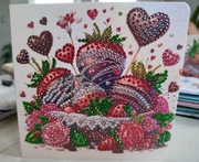 Kartka okolicznościowa diamentowa na Walentynki Walentynka r 