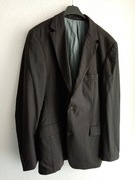 Męska czarna marynarka Hugo Boss 54 wełna szara XL 