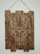 Obraz jeleń Stringart