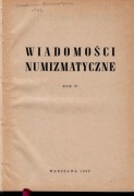 Wiadomości Numizmatyczne rocznik 1962