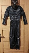 kostium, strój karnawałowy Black Panther z maską 128/134