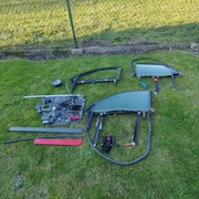 Szyby przednie i tylne z ramą - Audi A4 B6