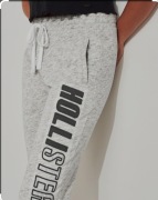 Hollister szare damskie spodnie dresowe jogger S/M