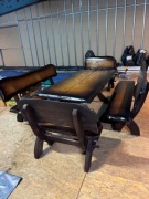 Stół z ławami ogrodowy 