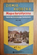 Ziemia Kłodzka stara mapa turystyczna lata 70