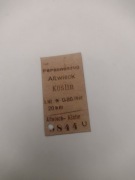 Magnes Bilet PKP Altwieck - Koslin
