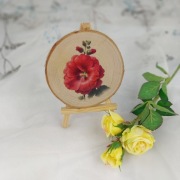 Plaster drewna pod kubek - zawieszka - malwa