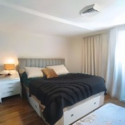 Koc narzuta bawełna 130x160 czarna frędzle Boho 