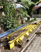 Stalowa konstrukcja 5 stuk H 16 cm x 30cm dlugosc 6 m