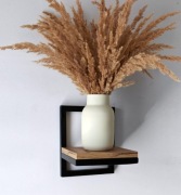 Kwietnik Wisząca LOFT / Industrial – Mała Czarna,Dąb Craft – Pòłka