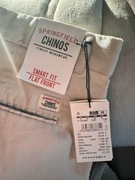 Spodnie casual Springfield 36/34, beż z fakturą - NOWE