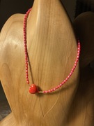 Naszyjnik z ceramicznym serduszkiem