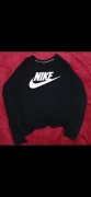 Bluza czarna Nike  crew z bawełny damska z dużym logowaniem białym 