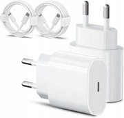 2X WTYCZKA DO ŁADOWANIA 20 W KABEL USB C DO LIGHTNING KOMPATYBILNA Z APPLE