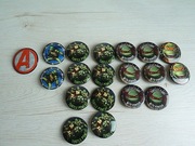 Przypinki zapinki wojownicze żółwie ninja do ubrań 19 szt