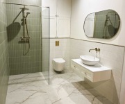 Szafka pod umywalkę z zabudową geberitu