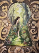 Olejny obraz „Przez dziurkę od klucza ” 30x40 cm