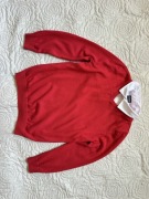 LC Waikiki 122 6-7lat sweter chłopięcy czerwony biały kołnierzyk