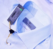Koszula CANALI M 39 błękitna Italy prążek gucci kiton loro piana tom ford