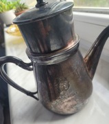 Dzbanek kawiarka Petite cafetiere Potfer I połowa  XX  grawer Paris 1943